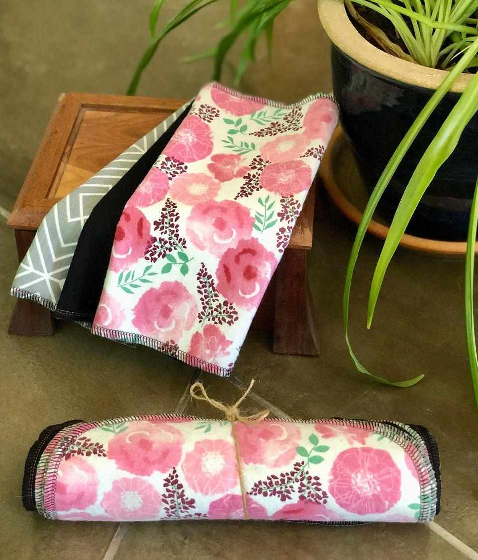 Rose Watercolor washable Papertowel 12 pack