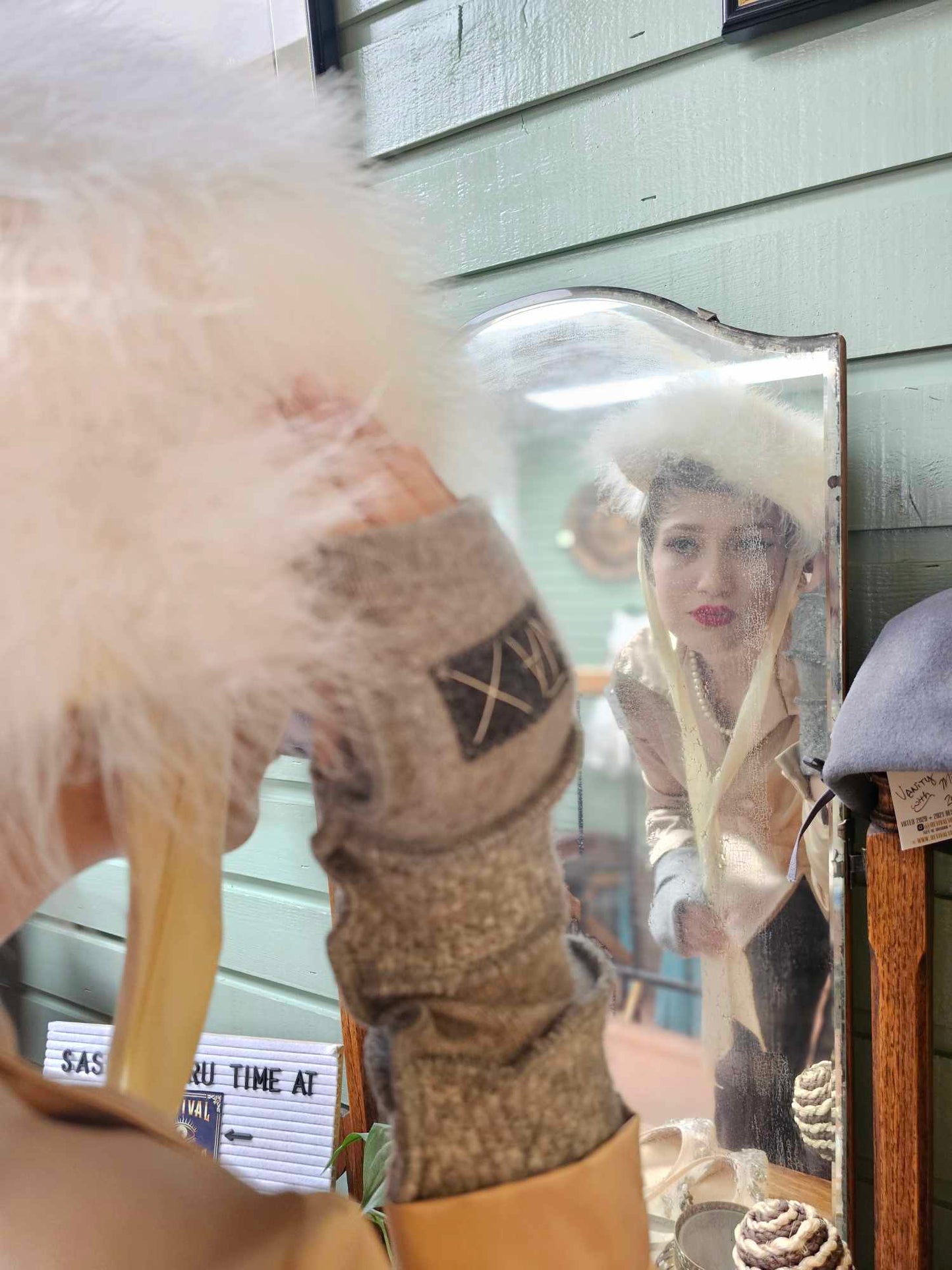 Soft Cashmere Grey Jax fingerless gloves