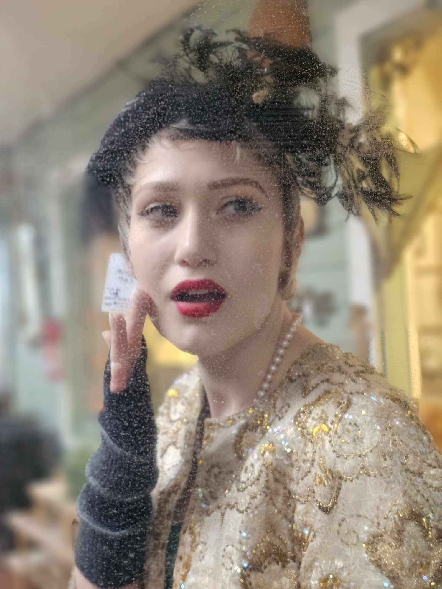 Upcycled Cashmere fingerless gloves. Rescued and recycled cashmere born again.