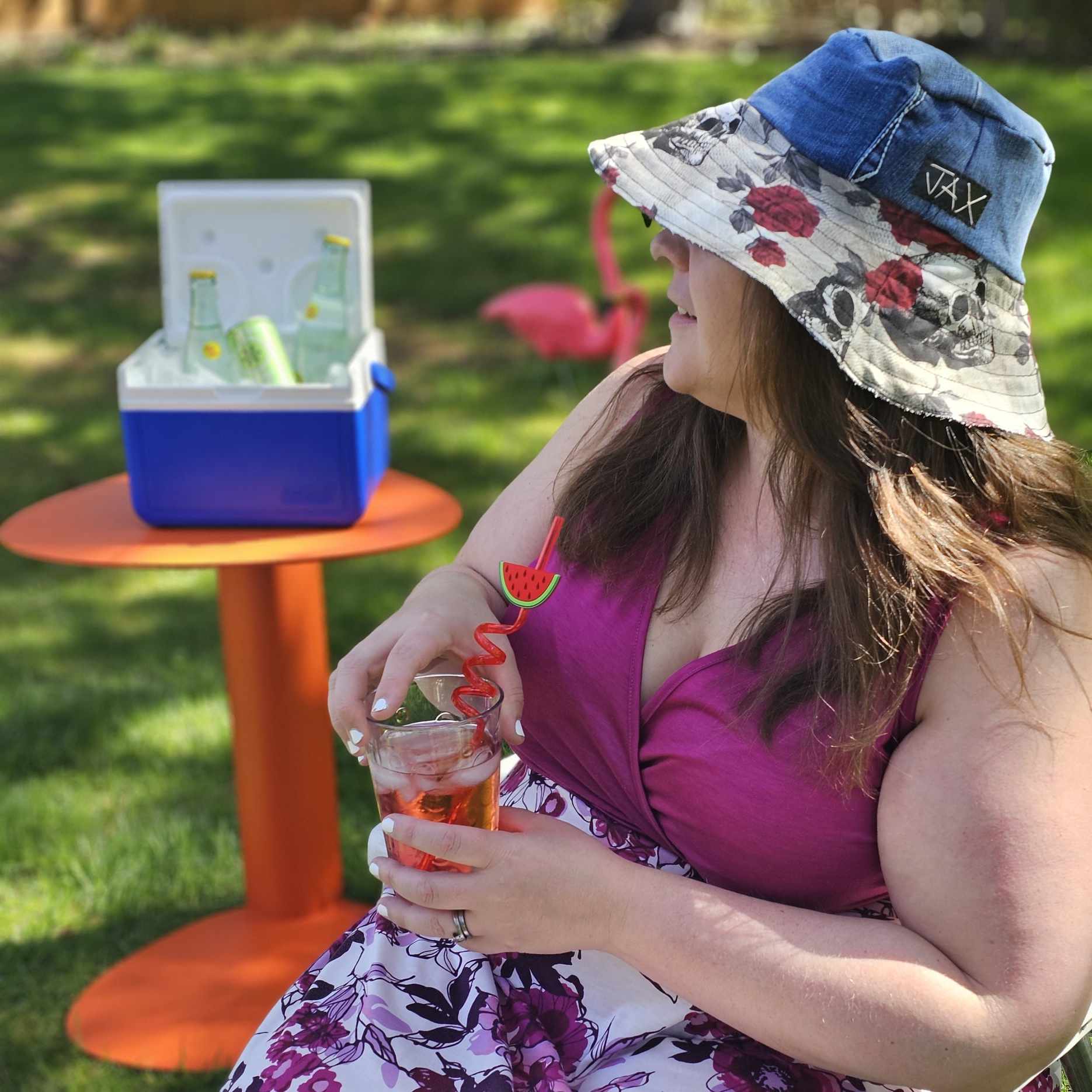 Upcycled Sun hat made with dead stock canvas and Denim. Made in Bend Oregon by Jax Upcycled. jaxhats