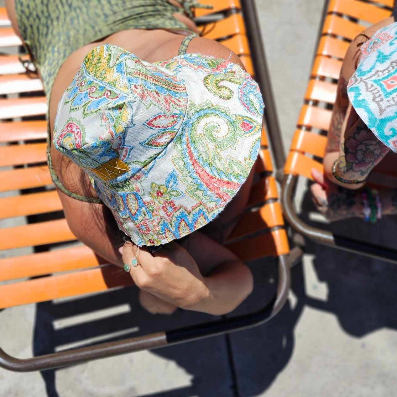 Upcycled Sun hat made with dead stock canvas. Made in Bend Oregon by Jax Upcycled. jaxhats