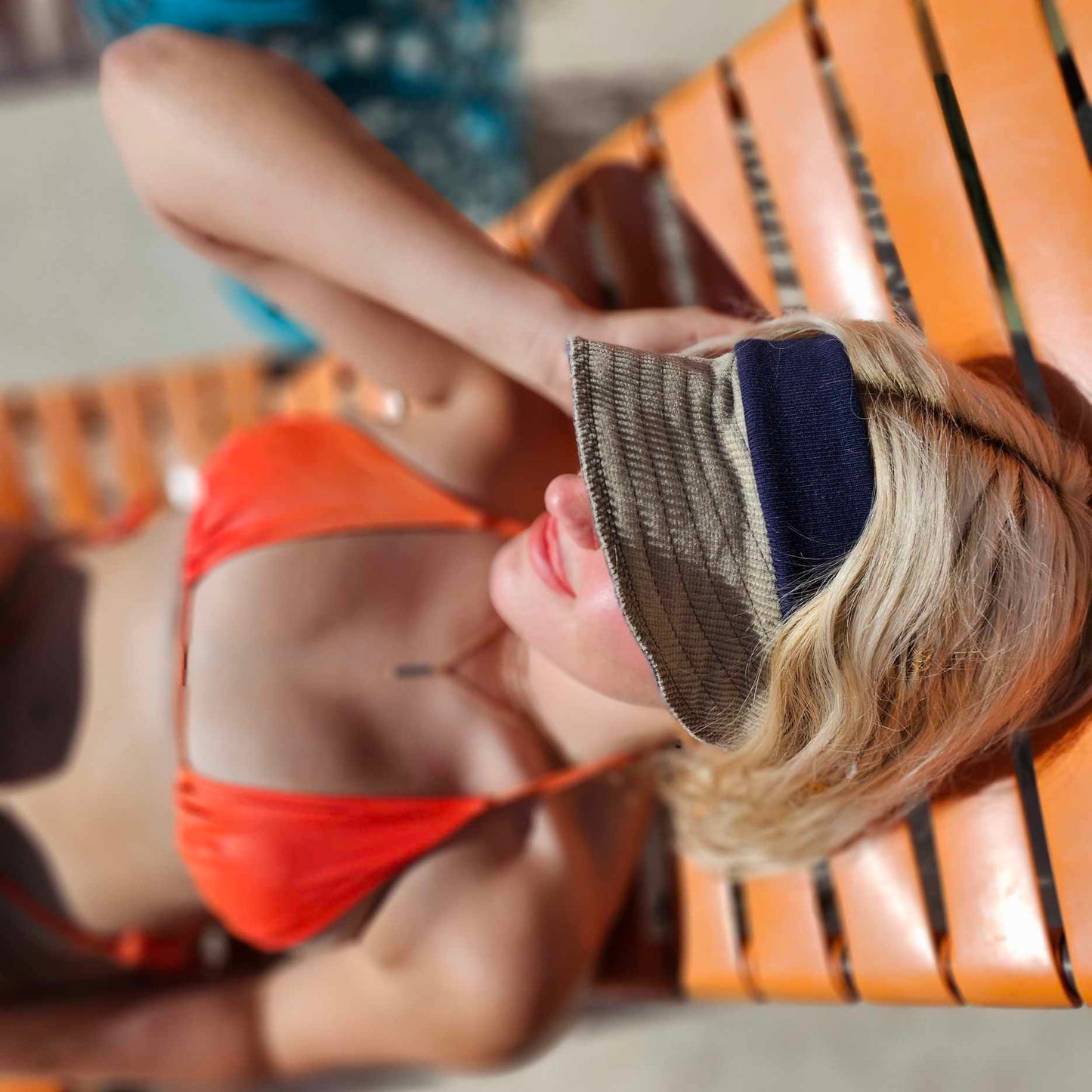 Upcycled Cream Corduroy choose your band Visor