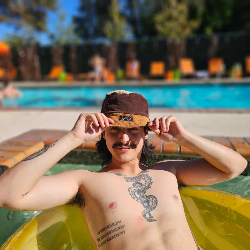 Upcycled Corduroy pants choose your color turned into an Adult bucket