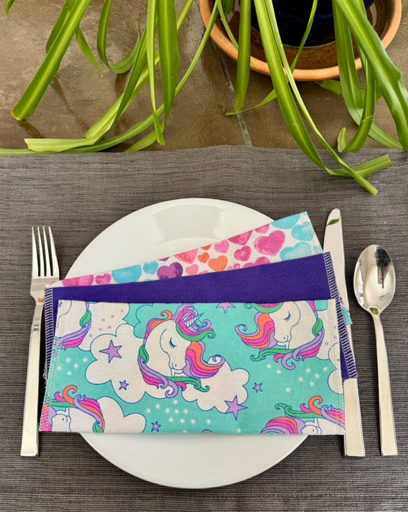 Unicorn Love washable Papertowel 12 pack