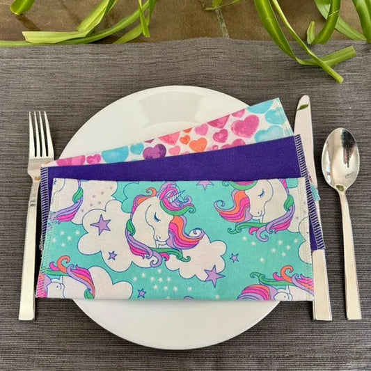 Unicorn Love washable Papertowel 6 pack