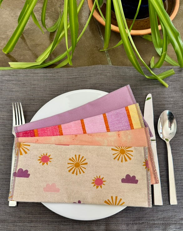 Sun muted rise washable Papertowel 12 pack