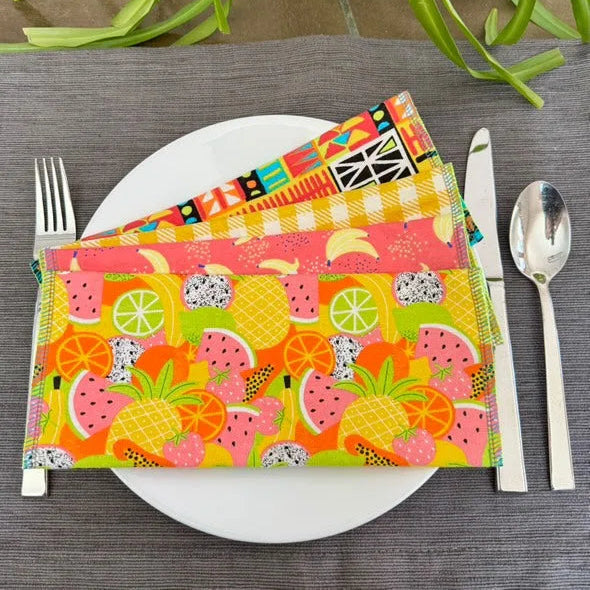 Fruity Washable Papertowel 6 pack