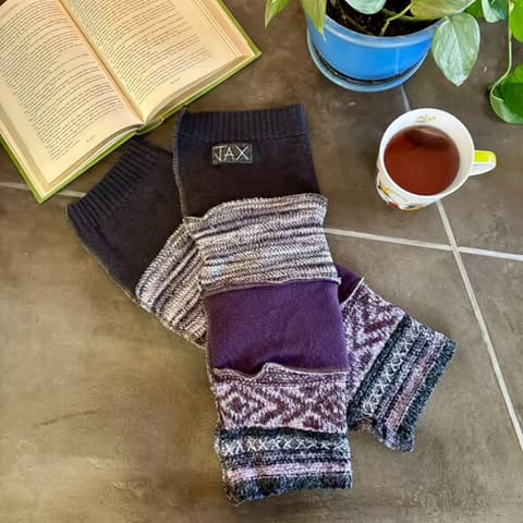 Choose your color Upcycled sweater Legwarmers