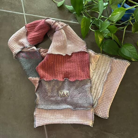 Choose your Upcycled Sweater Open long Scarf