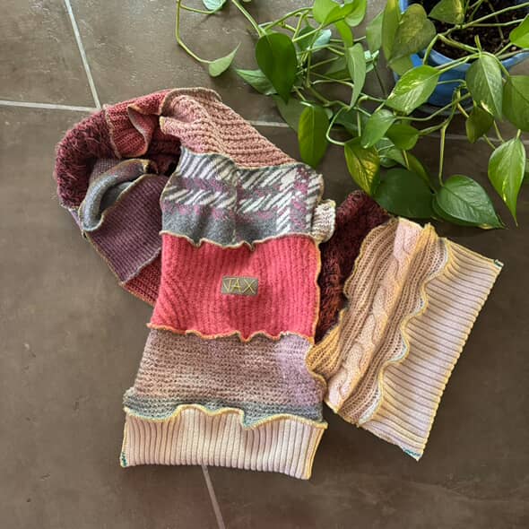 Choose your Upcycled Sweater Open long Scarf