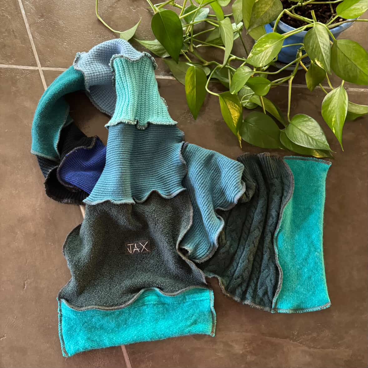 Choose your Upcycled Sweater Open long Scarf