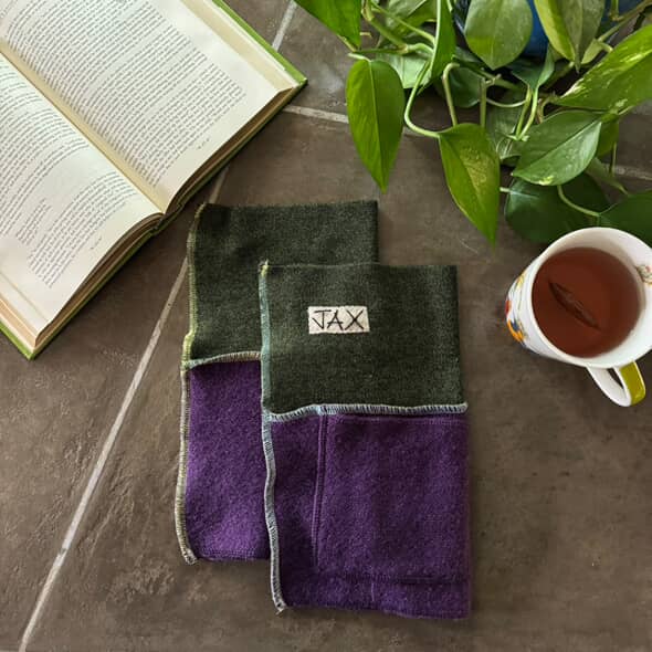 Gem tone Upcycled Sweater JAX Legwarmer