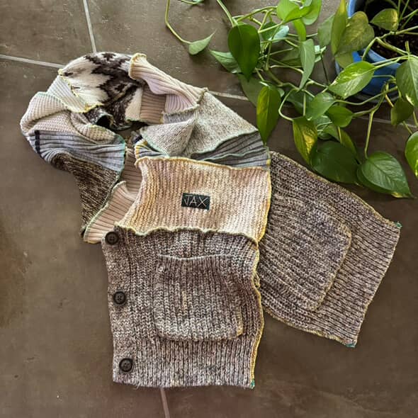 Choose your Upcycled Sweater Open long Scarf