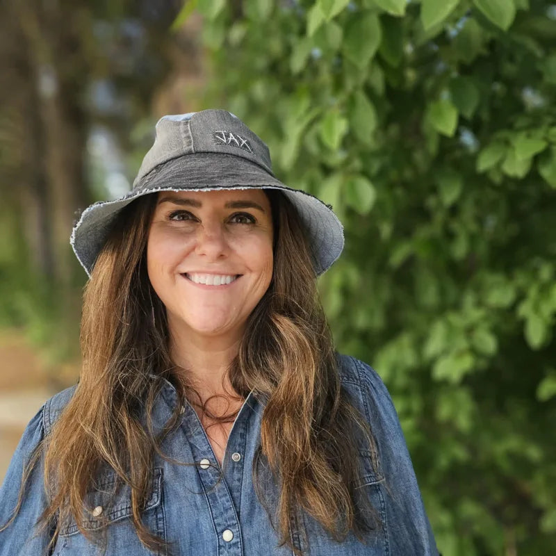 Upcycled mix Denim Sun Hat