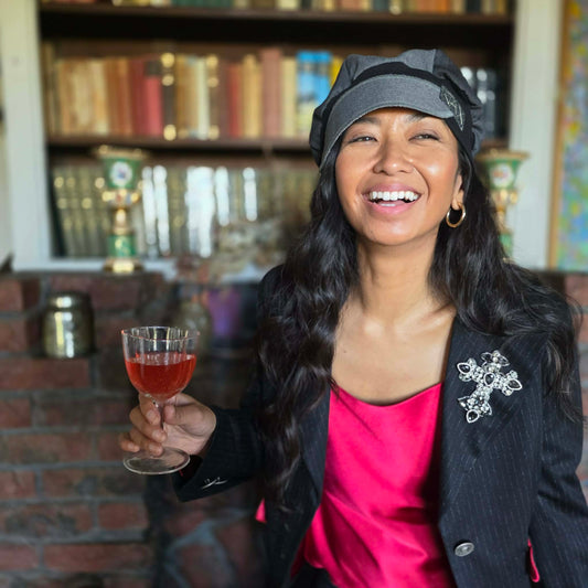 Mixed Old Man Gray Mix Pants Newsboy cap