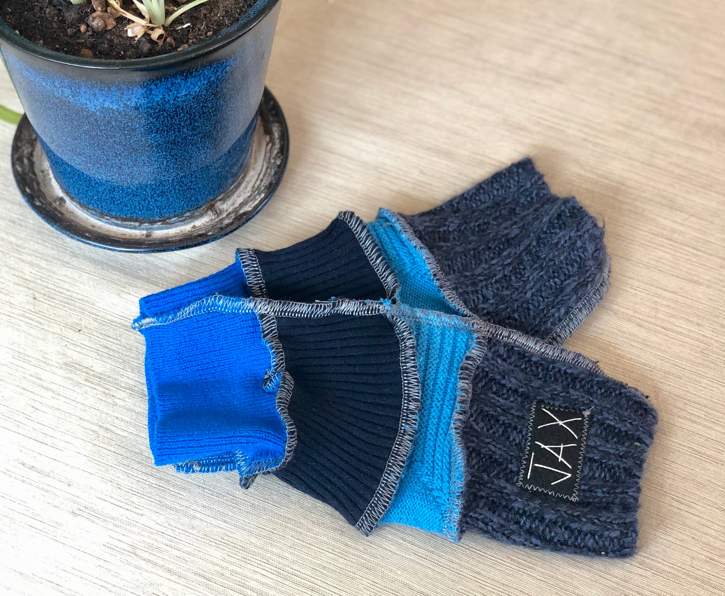 Upcycled Choose the Color sweaters Fingerless texting gloves