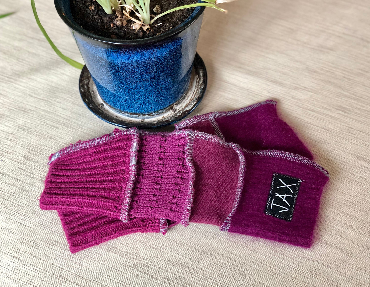Upcycled Choose the Color sweaters Fingerless texting gloves
