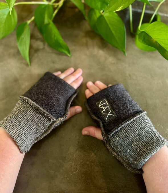 Upcycled Choose the Color sweaters Fingerless texting gloves