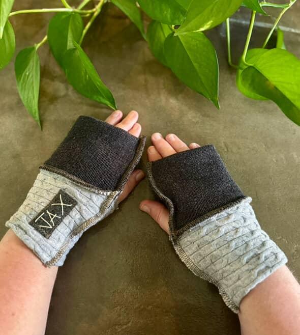 Upcycled Choose the Color sweaters Fingerless texting gloves