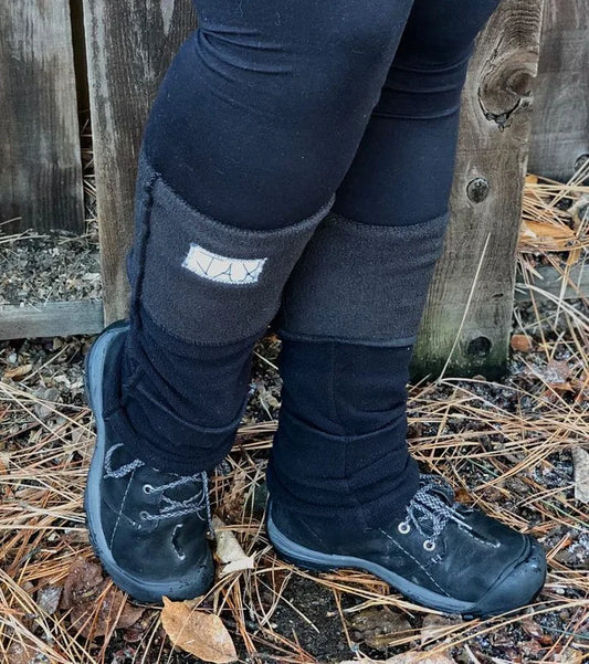 Fleece Solid Black JAX Legwarmer
