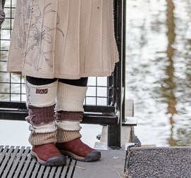 Upcycled Sweaters Cream, Mauve, tan mix Fall JAX Legwarmer