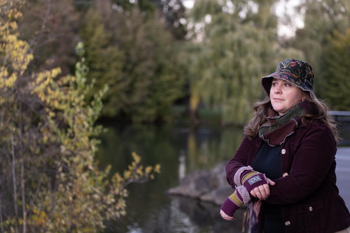 Canvas material turned into an Adult Bucket hat