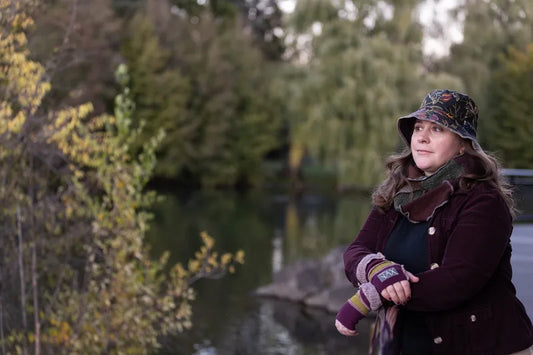 Canvas material turned into an Adult Bucket hat