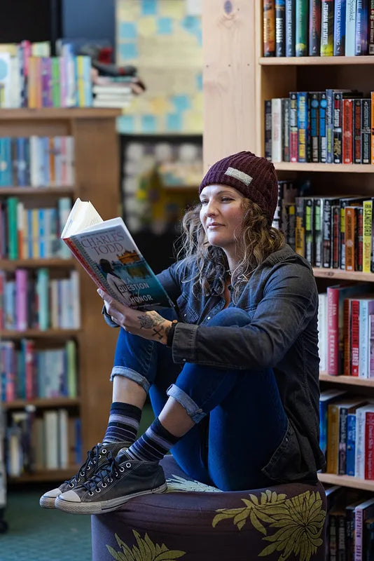 Upcycled Burgundy JAX Slouchie Beanie