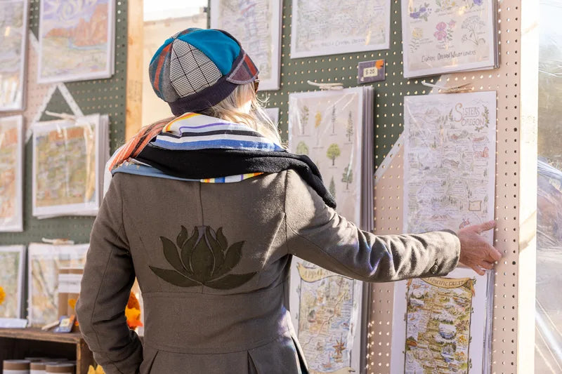 Upcycled Mix Fall wool flannel midweight Newsboy cap