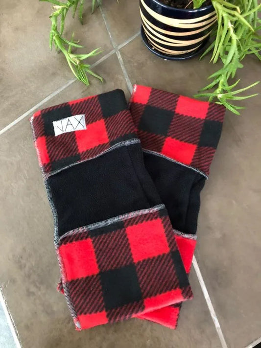 Fleece Buffalo Plaid JAX Legwarmer
