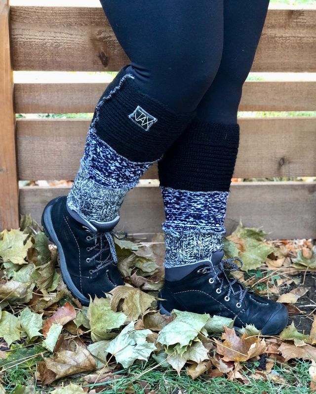 Mix Black and Heathered Greys JAX Legwarmer