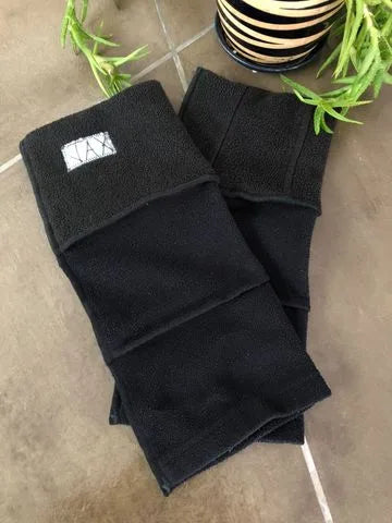 Fleece Solid Black JAX Legwarmer