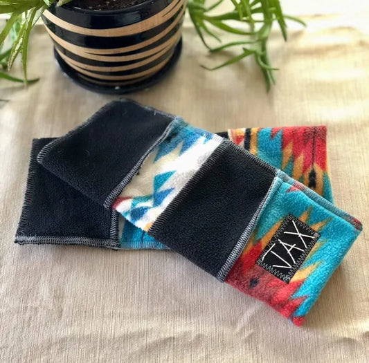 South West Teal Black JAX fingerless gloves