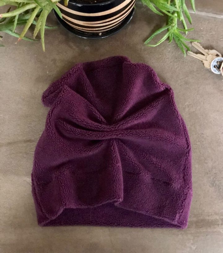 Fleece Purple JAX Slouchie Beanie
