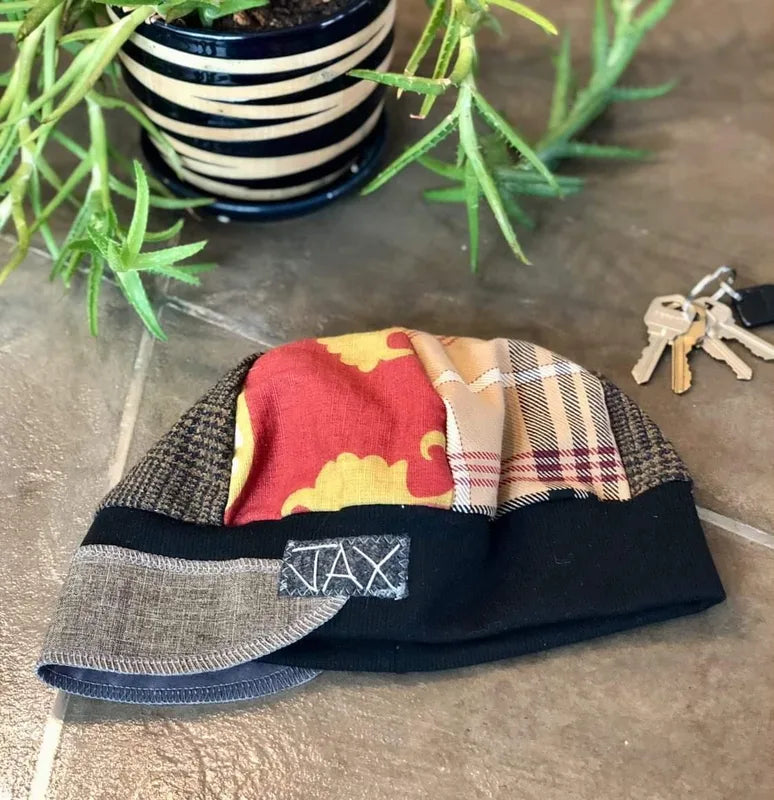 Upcycled Casual flair Newsboy cap