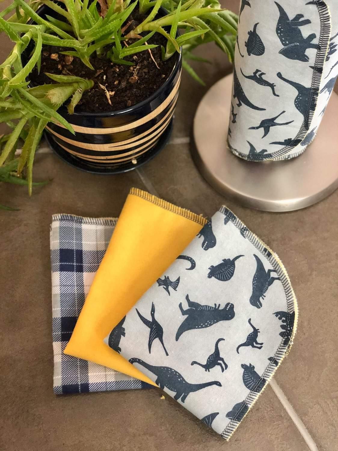 Dino-tastic washable Papertowel 12 pack