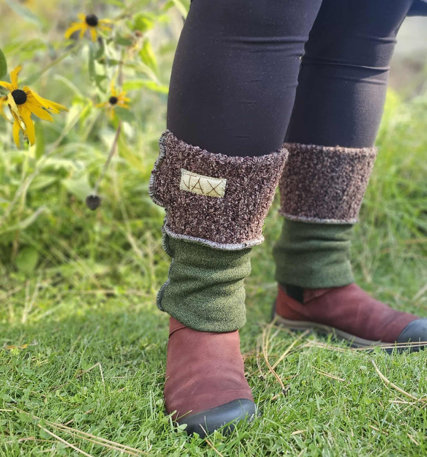 Upcycled Forest Sweaters JAX Legwarmer