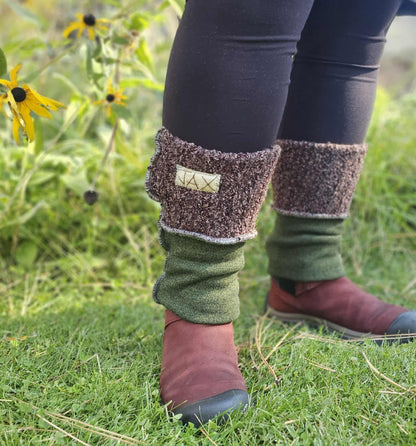 Choose your Base color Upcycled sweater Legwarmers