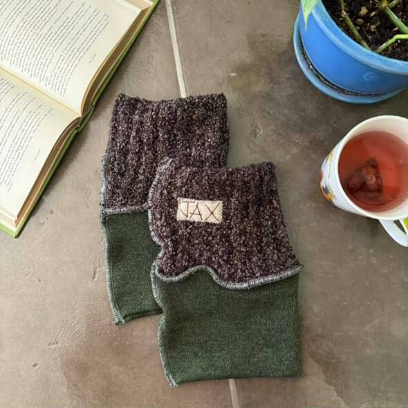 Upcycled Forest Sweaters JAX Legwarmer