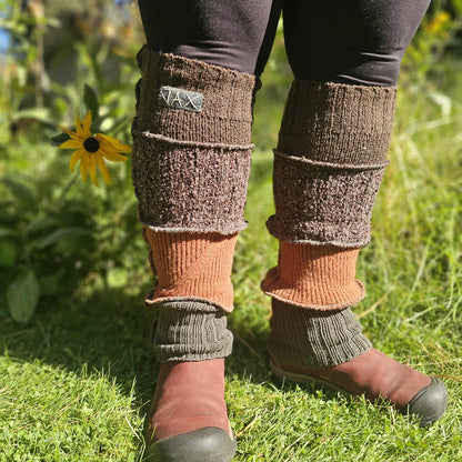 Choose your Base color Upcycled sweater Legwarmers