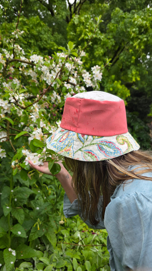 Floral Paisley Reversible Bucket