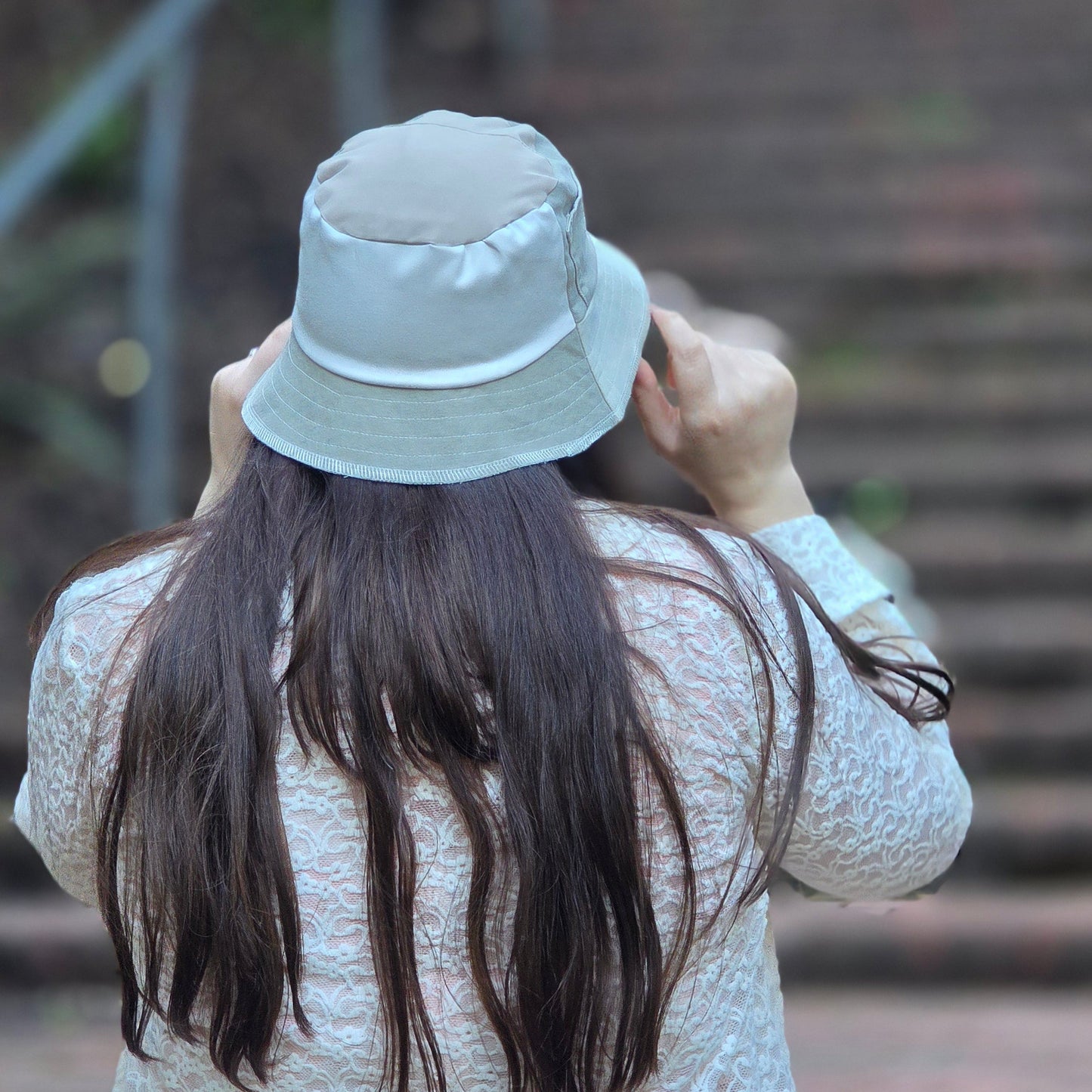 Khaki Reversible Bucket