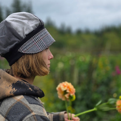 Stormy Grey Tweed Fall Newsboy