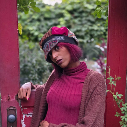 Yummy Burgundy Velvet Fall Newsboy