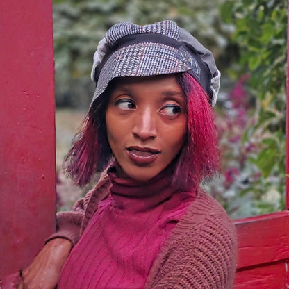 Stormy Grey Tweed Fall Newsboy