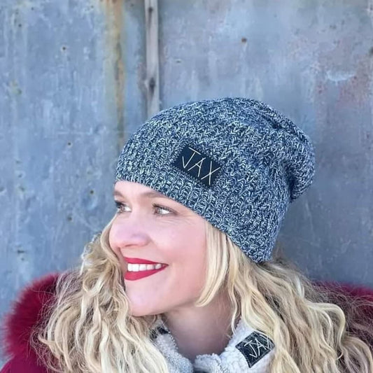 Upcycled Sweater Slouch Speckled Grey