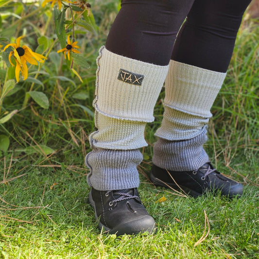 Grey and Grey Fall JAX Legwarmer