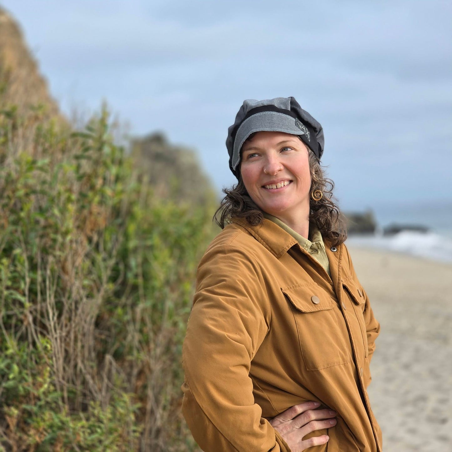 Mixed Old Man Gray Mix Pants Newsboy cap