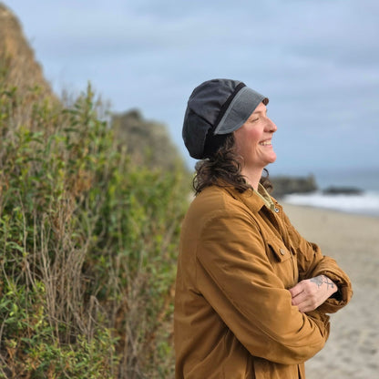 Mixed Old Man Gray Mix Pants Newsboy cap