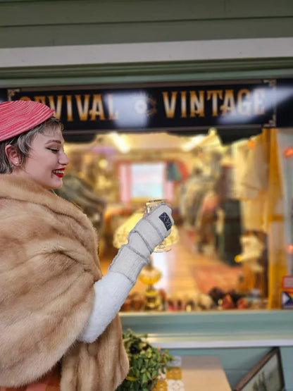 Soft Cash-mere Creamy mix Jax fingerless gloves